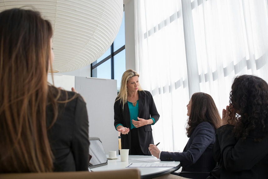 Woman in a business meeting